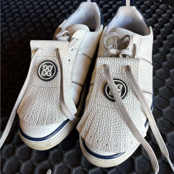 G/FORE womens Cream and Navy golf shoes - Picture 1 of 4